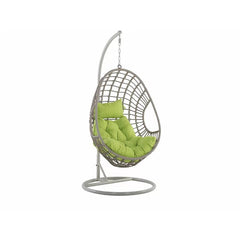 Altera Single Seater Hanging Swing With Stand For Balcony , Garden Swing (Silver)