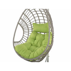 Altera Single Seater Hanging Swing With Stand For Balcony , Garden Swing (Silver)