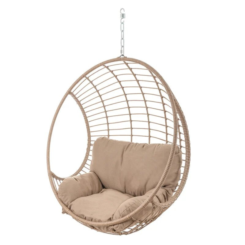 Palerma Single Seater Hanging Swing Without Stand For Balcony , Garden Swing (Honey)