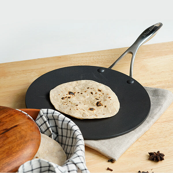 Circulon Non-Stick Hard Anodized Curved Roti Tawa, 26cm