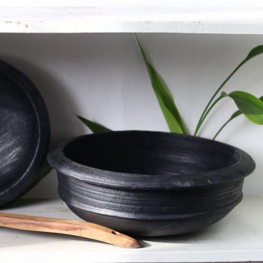 Velanstore Blackened Clay Pot