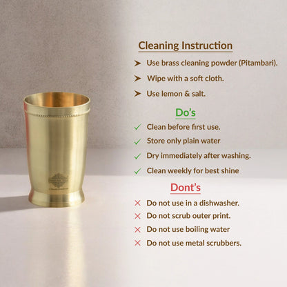 Pure Brass Matt Finish Glass