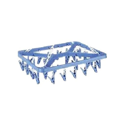 UNITYSALES 32 Clip Hanger, Square Shaped Cloth Clips Plastic Tie Hanger For Tie  (Multicolor)