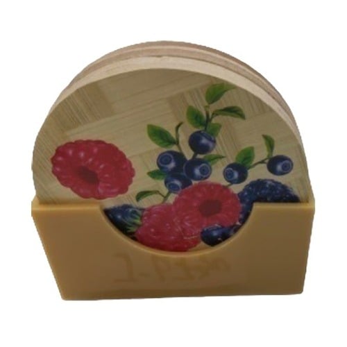 Wooden Tea Coster, For Kitchen, Size: 5inch