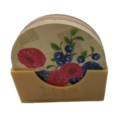 Wooden Tea Coster, For Kitchen, Size: 5inch