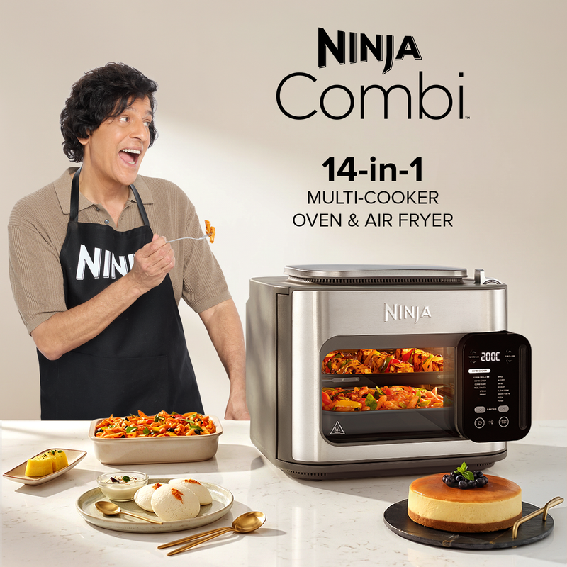 Ninja Combi 14-in-1 Multi-Cooker, Oven & Air Fryer (SFP701IN) | 12.5L, 3-Part Meals in 15 Mins