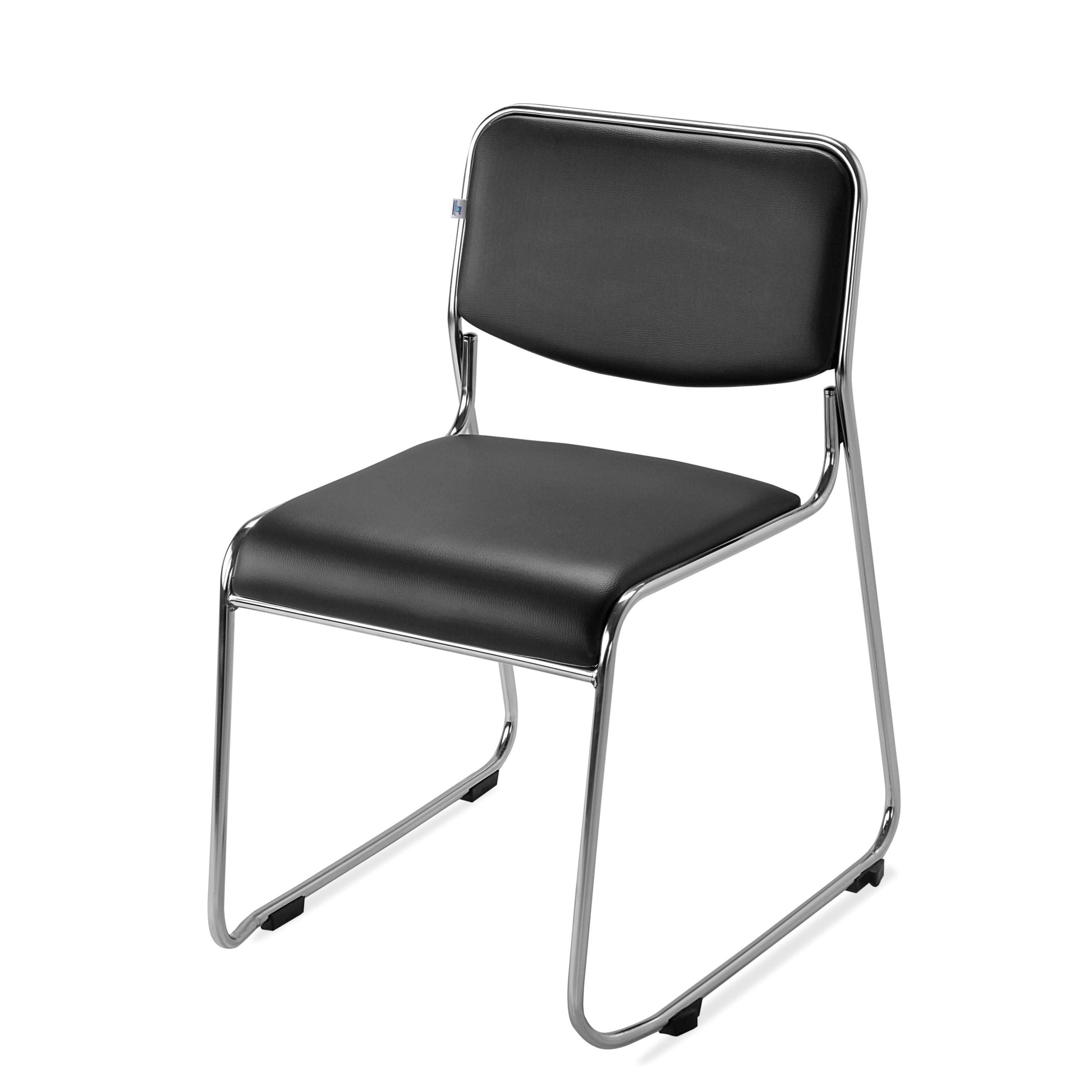 Nilkamal Contract 01 without Arm Visitor Chair (Black)