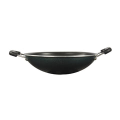 Wonderchef Renewed Appachetty Breakfast Pan with Lid | Nonstick Cookware | Appachatty | Chetty Pan | Appam Patra | Round Bottom Kadai | 3mm Thick | Black 22 cm
