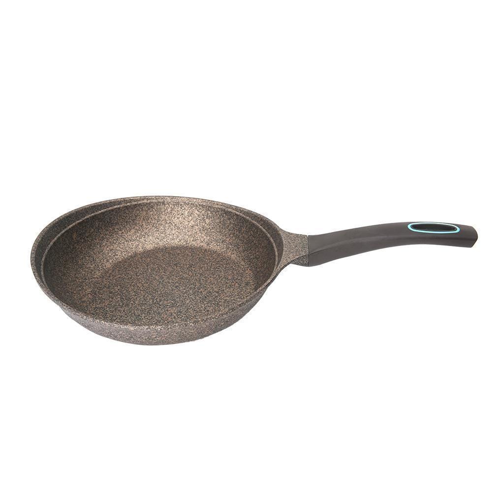 Wonderchef Renewed Jaisalmer Non-stick Fry Pan, Ergonomic Handle, Die-cast Aluminium, Compatible on Gas and Stove-Top- 26cm, 2.1L,Golden-Black