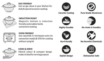 Ceramide Casserole Cookware Set