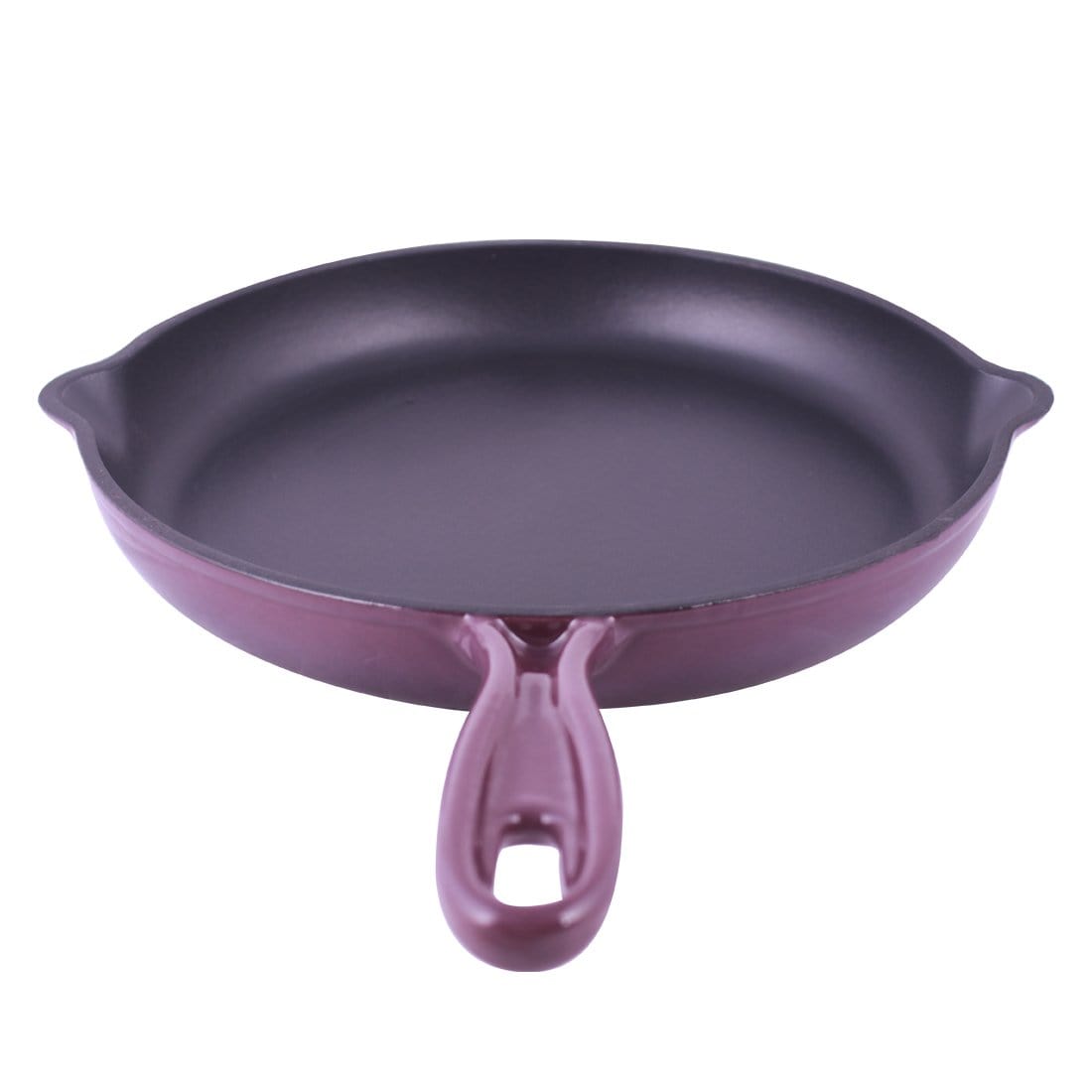 Ferro Cast-iron 26 cm Frying Pan, Corrosion-Resistant Coating, Compatible on Induction, 1.6 L, 5 Years Warranty, Purple