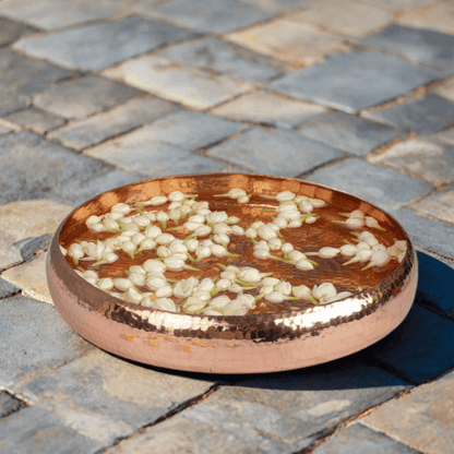 Copper uruli for decor