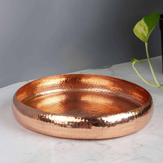 Copper uruli for decor