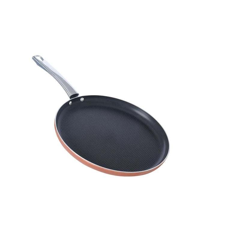 Meyer Luminescence Non-Stick 8pcs Set, Copper (Saucepan+Kadai+Frypan+Tawa+Accessories)