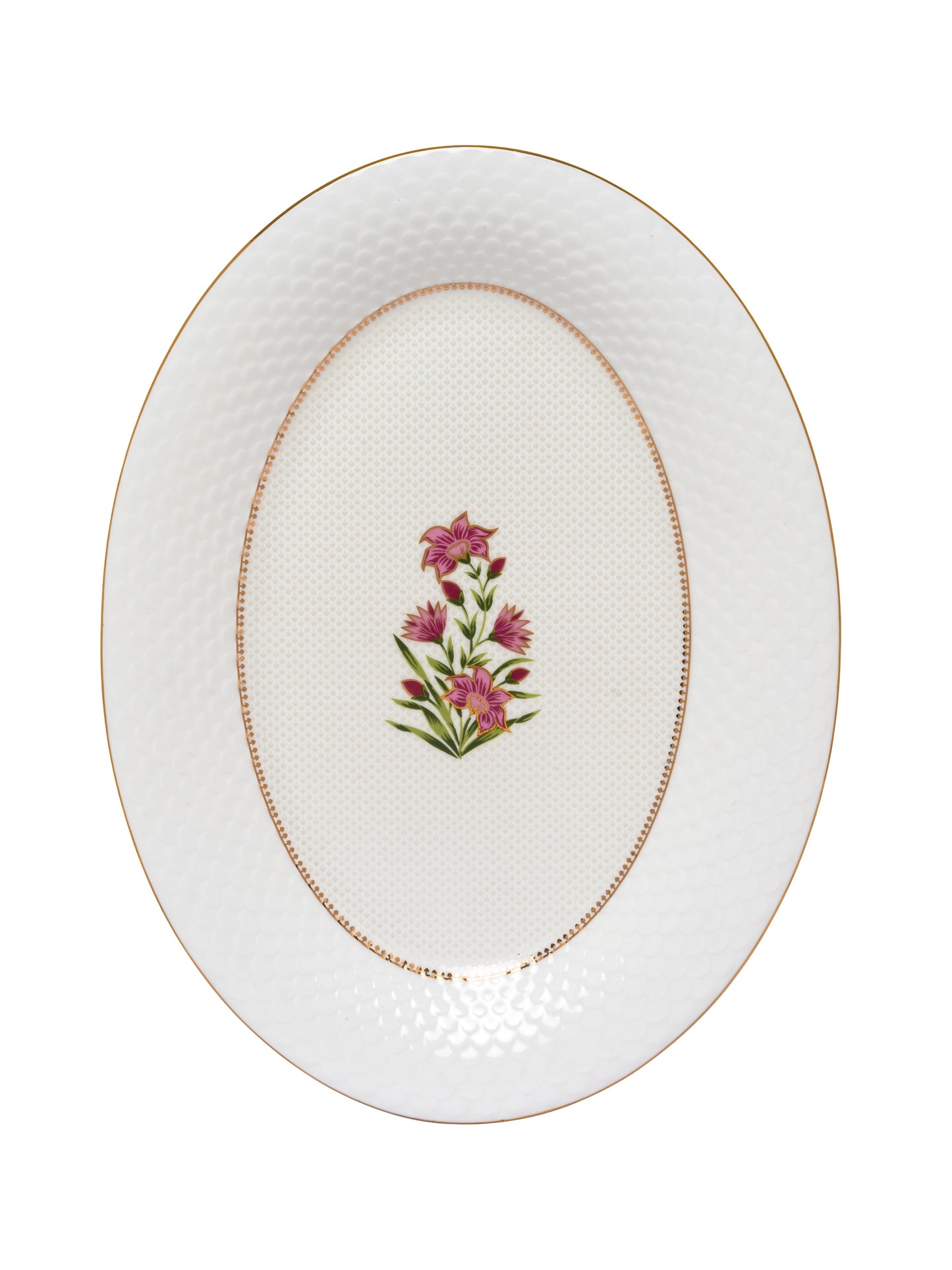 Ripple Impression Dinner Set of 34 (1409), For Family of 6