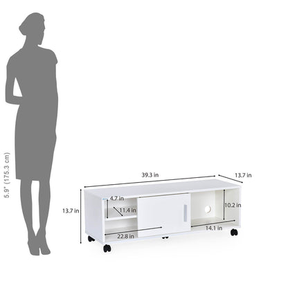 Nilkamal Cora TV Unit (Frosty White)