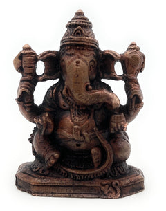 Handcrafted Copper Ganesha Idol, Lord Ganapati Vinayaka Murti for Home Temple, Pooja, Vastu & Spiritual Decor,Brown, 2.5 Inch, 1 Piece