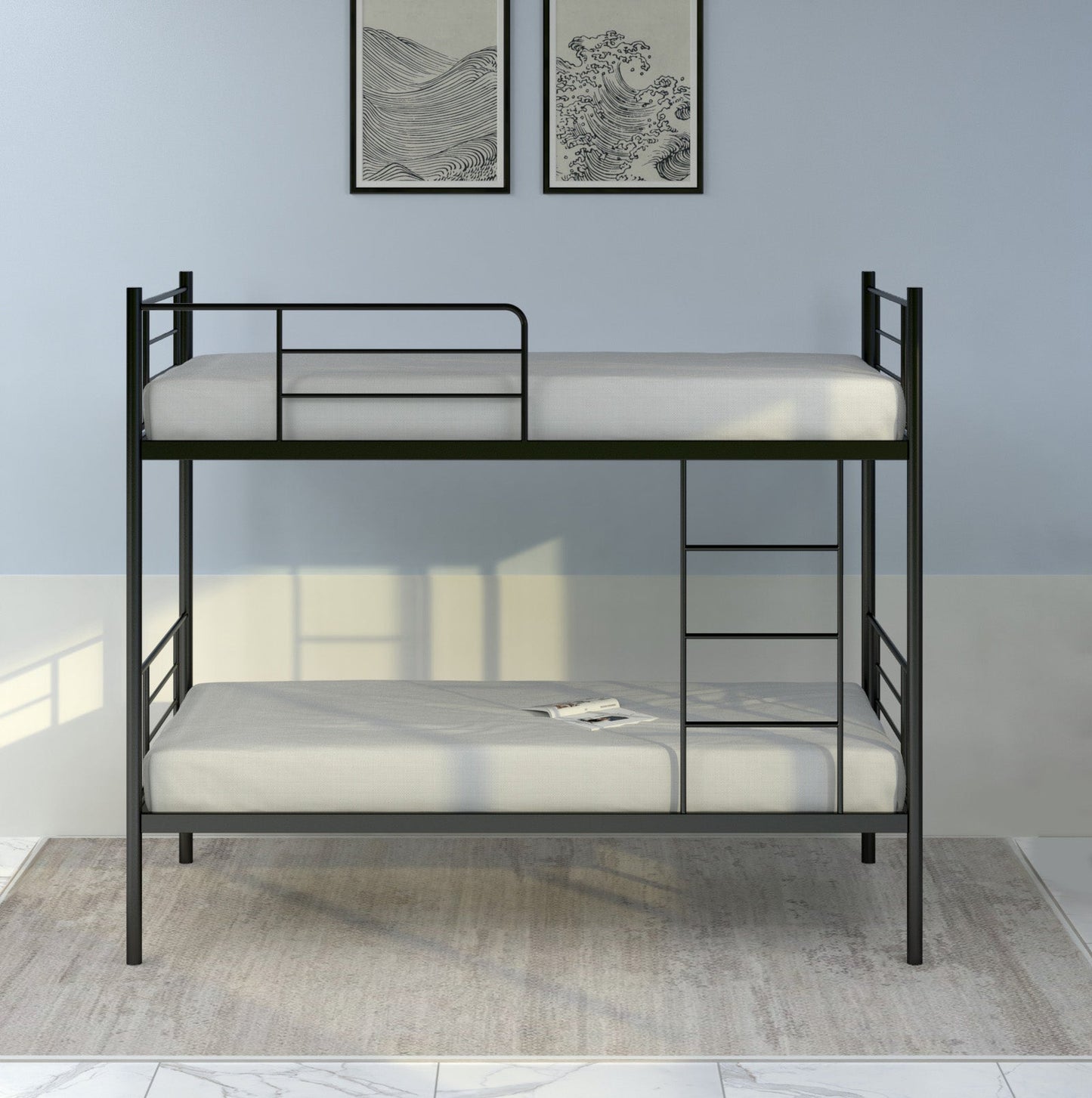 Nilkamal Crossett Metal Bunk Bed (Brown)