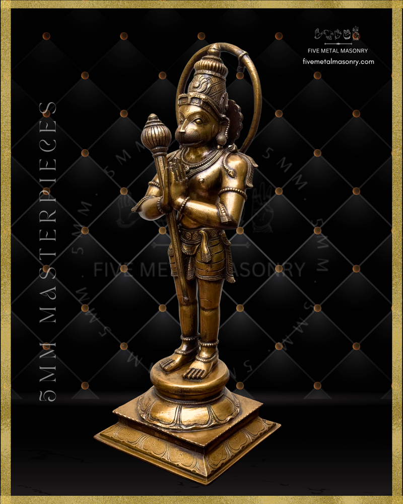 Hanuman Panchaloha Bronze Icon - 18"-  Masterpieces Collection