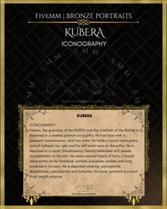 Kubera Panchaloha Bronze Icon - 4"