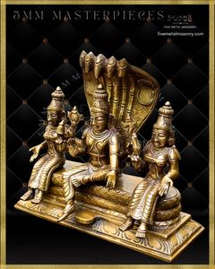 Vaikunta Narayana Panchaloha Bronze Icon Set - 7"-  Masterpieces Collection