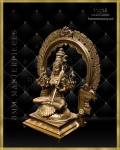 Kamakshi Panchaloha Bronze Icon - 10" with arch - Masterpieces Collection