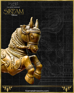 Asva:Horse Panchaloha Bronze Icon - 9" - Sirpam Collection