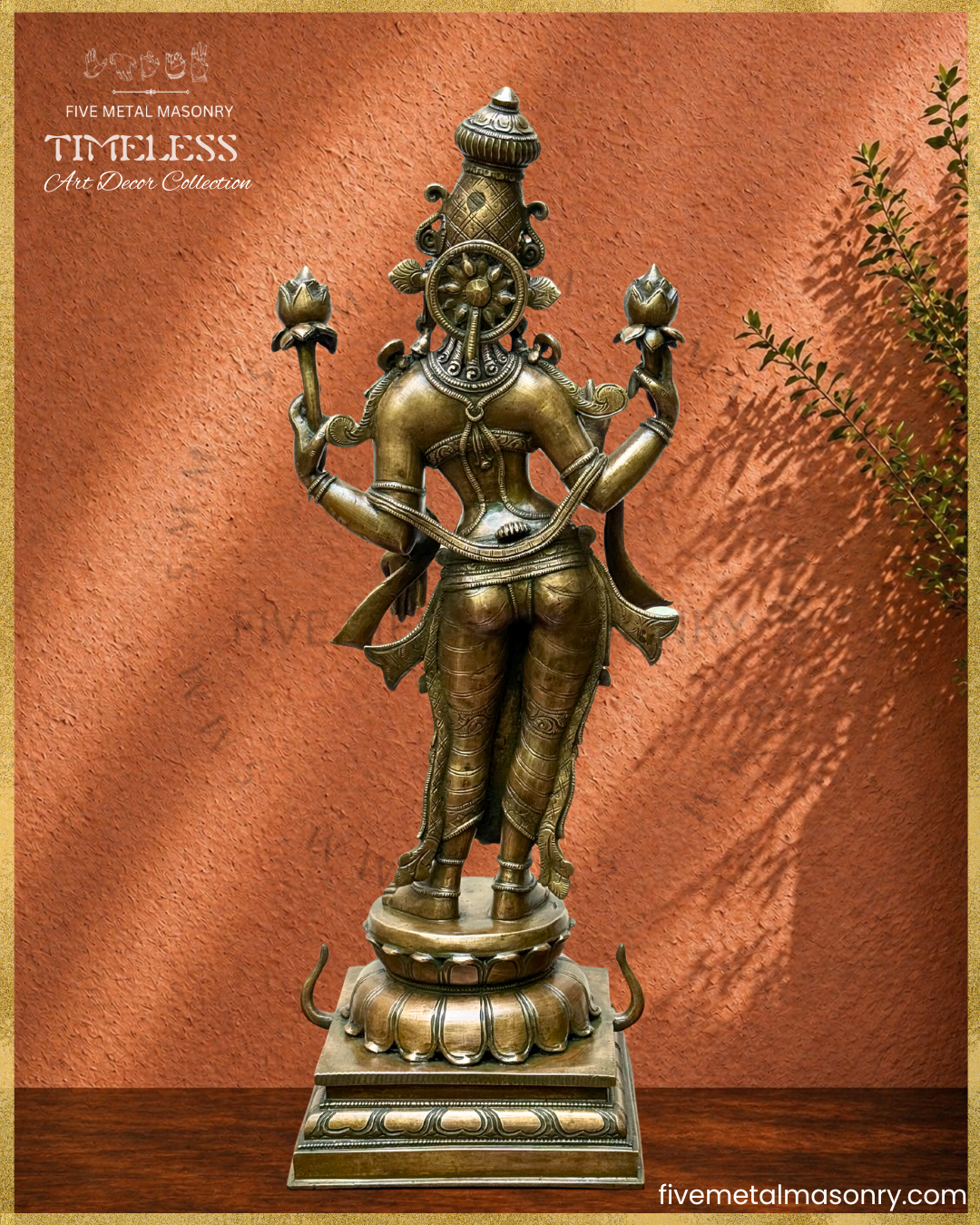 Lakshmi Panchaloha Bronze Icon - 20" Standing - Timeless Collection