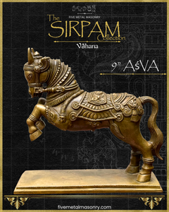 Asva:Horse Panchaloha Bronze Icon - 9" - Sirpam Collection