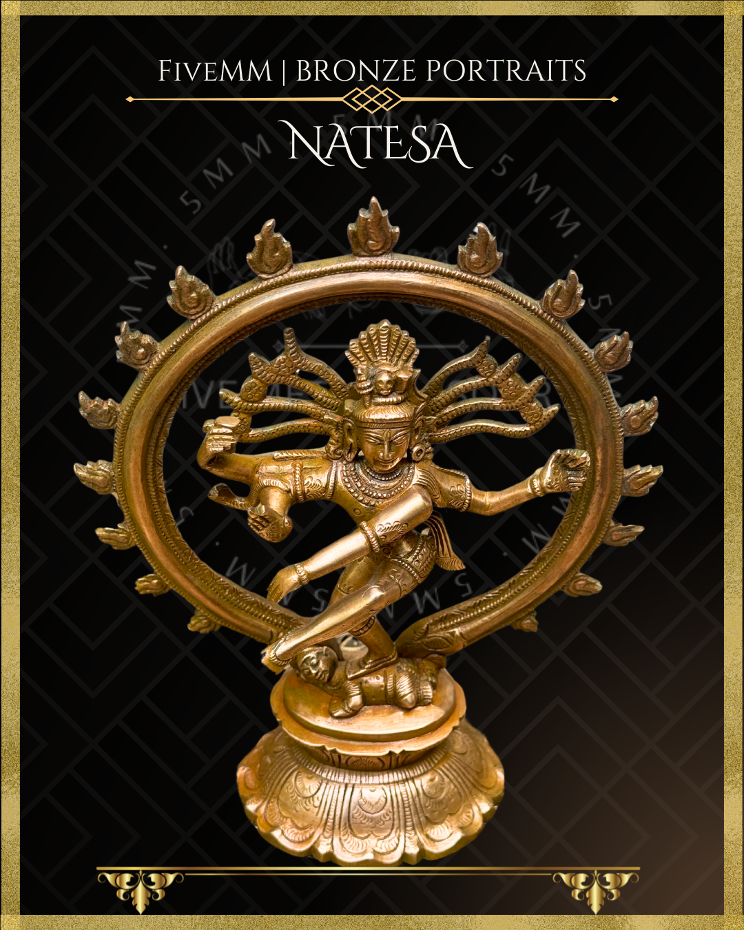 Nataraja Panchaloha Bronze Icon - 8"