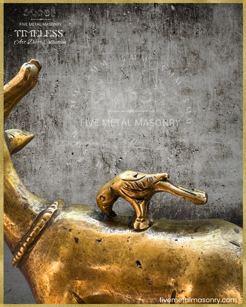Mrga:Deer Panchaloha Bronze Icon - 5"- Timeless Collection