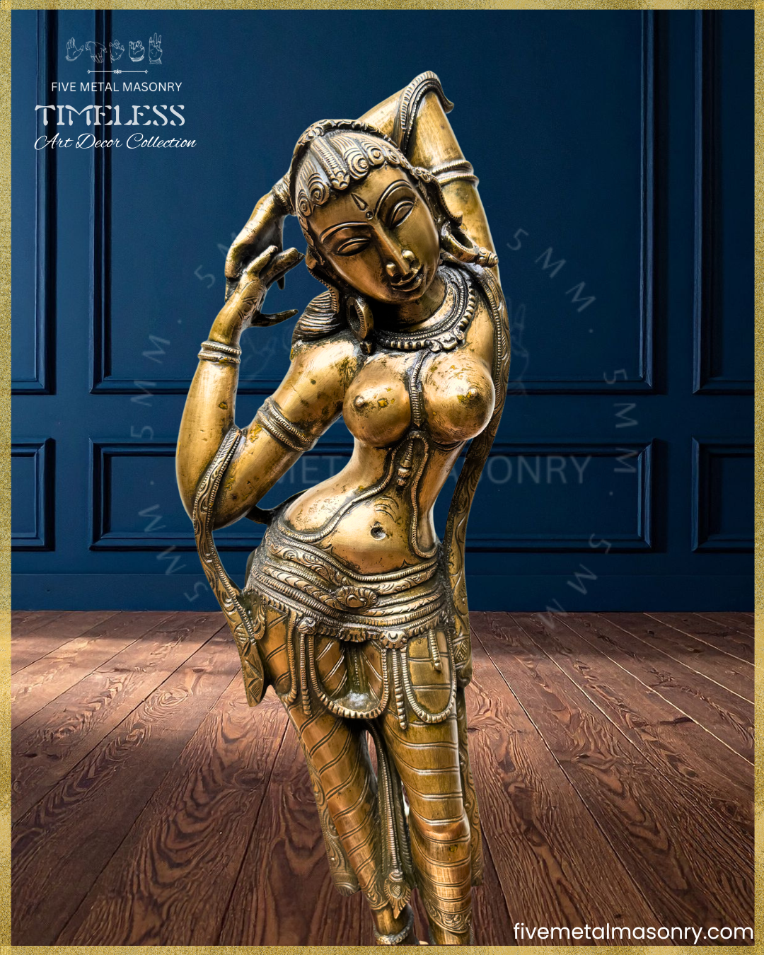 Apsara  Panchaloha Bronze Icon - 22"- Timeless Collection