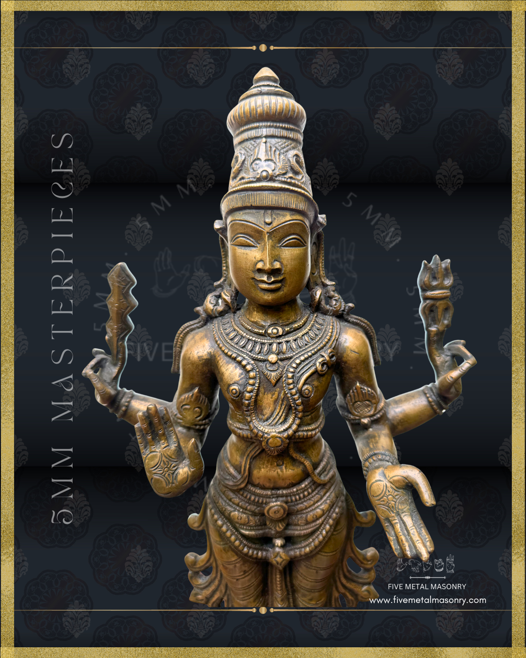 Murugan Panchaloha Bronze Icon - 18" - Masterpieces Collection