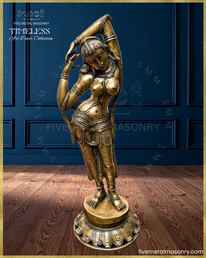Apsara  Panchaloha Bronze Icon - 22"- Timeless Collection