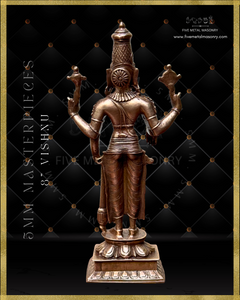 Vishnu Panchaloha Bronze Icon - 8" - Masterpieces Collection