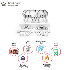 Stainless Steel 50 PCS Dinner set (6 People) Delight