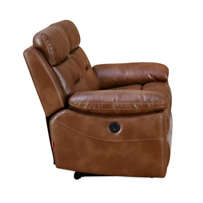 Nilkamal Delp 2-Seater Electric Recliner Sofa (Choco Brown)