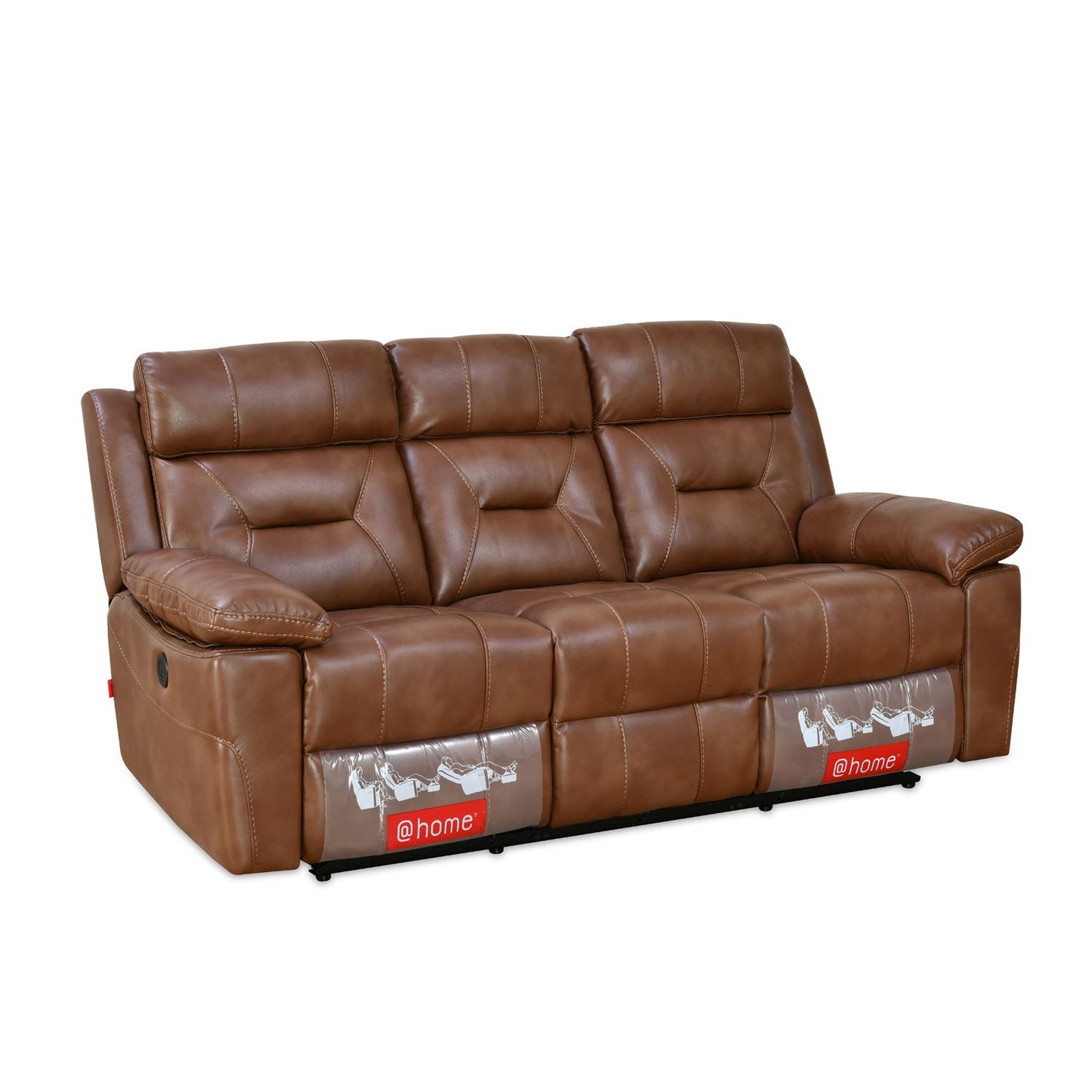 Nilkamal Delp 3 Seater Electric Recliner Sofa (Choco Brown)