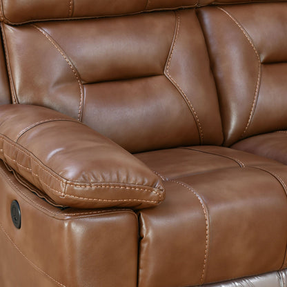 Nilkamal Delp 3 Seater Electric Recliner Sofa (Choco Brown)