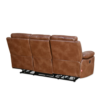 Nilkamal Delp 3 Seater Electric Recliner Sofa (Choco Brown)