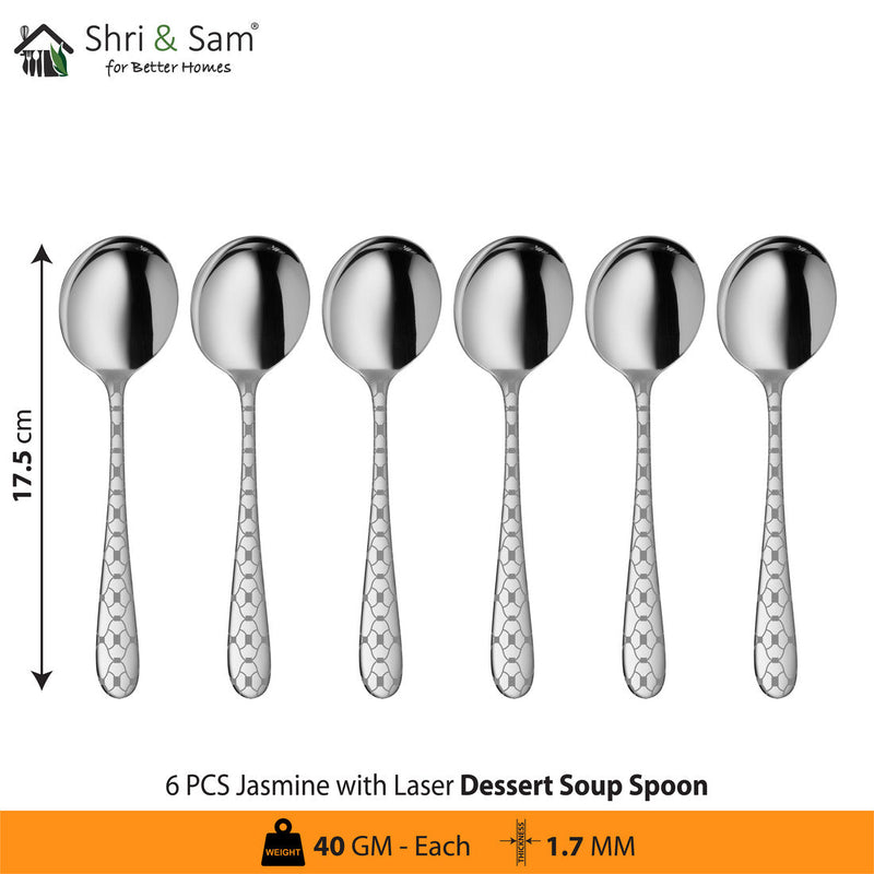 Stainless Steel Cutlery with Laser 4 Jasmine