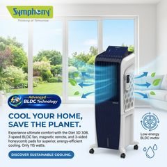 Diet 3D 30B BLDC Tower Air Cooler | Magnetic Remote