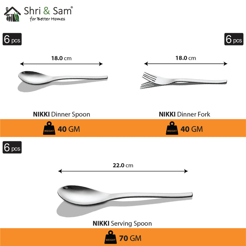 Stainless Steel 78 PCS Double Wall Dinner Set (6 People) Nikki