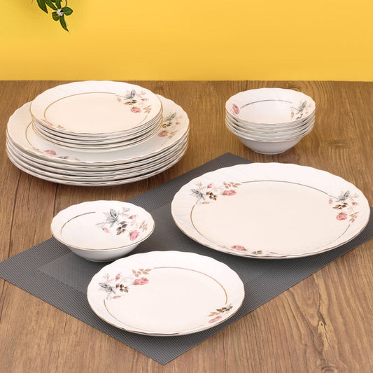 Karina Floral Dinner Set of 18 (182), For Family of 6