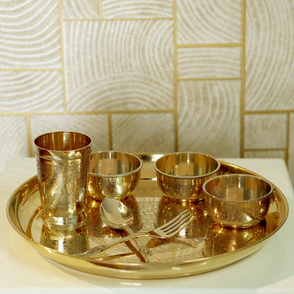 Brass Dinner Set ( Apple Khomcha )