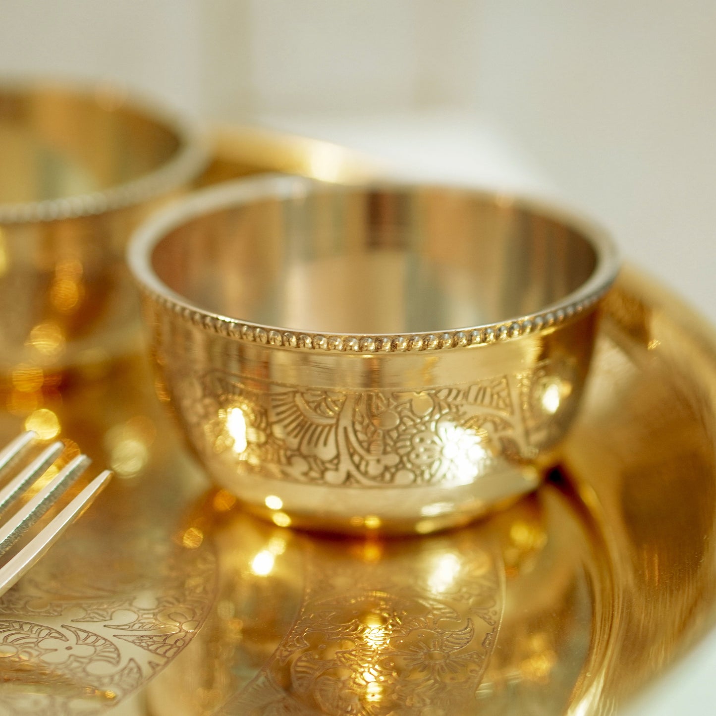 Brass Dinner Set ( Apple Khomcha )