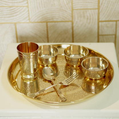Brass Dinner Set ( Apple Khomcha )
