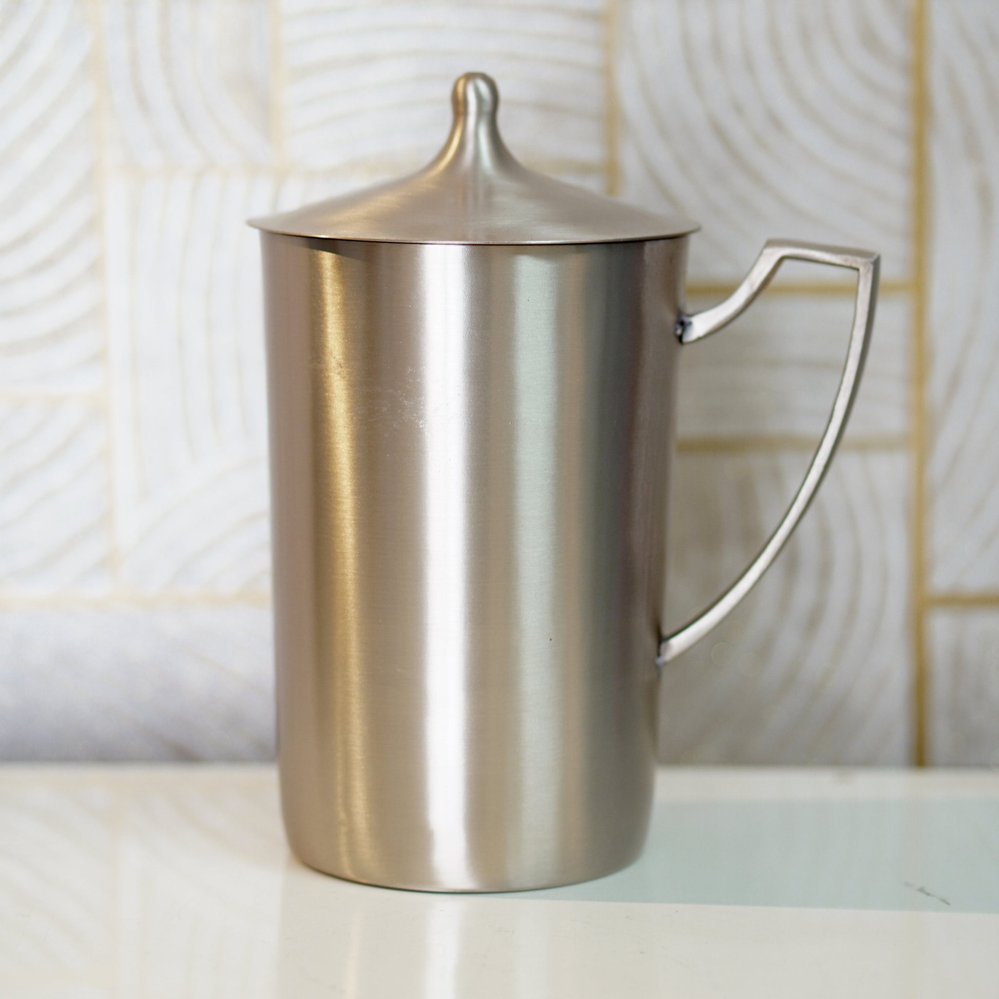 Kansa/Bronze Lemon Set with 6 Glasses and Jug