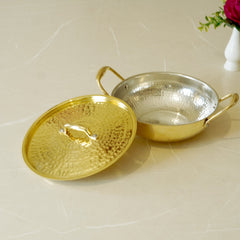 Brass Kadahi With Lid(Tin Coated)