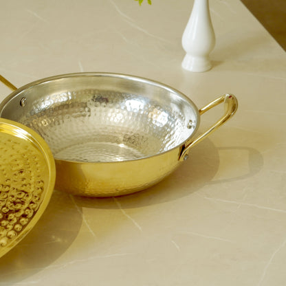 Brass Kadahi With Lid(Tin Coated)